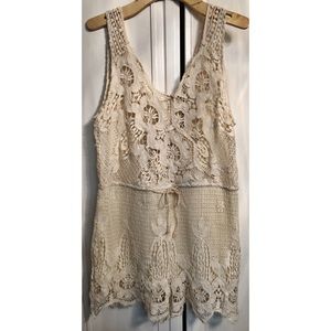 Tea n Cup lace romper. Size s/m